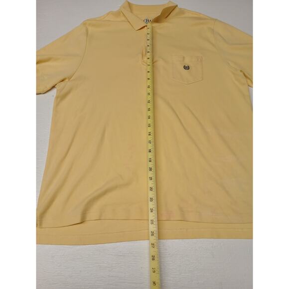 Chaps Yellow Button Business Casual Comfort Golf Soft Shirt Large Make Offer XL - Picture 2 of 7